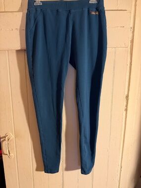 Matilda Jane "Sandy Pants" Teal Athletic Leggings Large